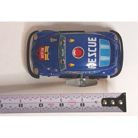 MTU Toys Volkswagon Beetle Rescue 1970s Wind Up Korea Excellent Condition - Picture 9 of 9